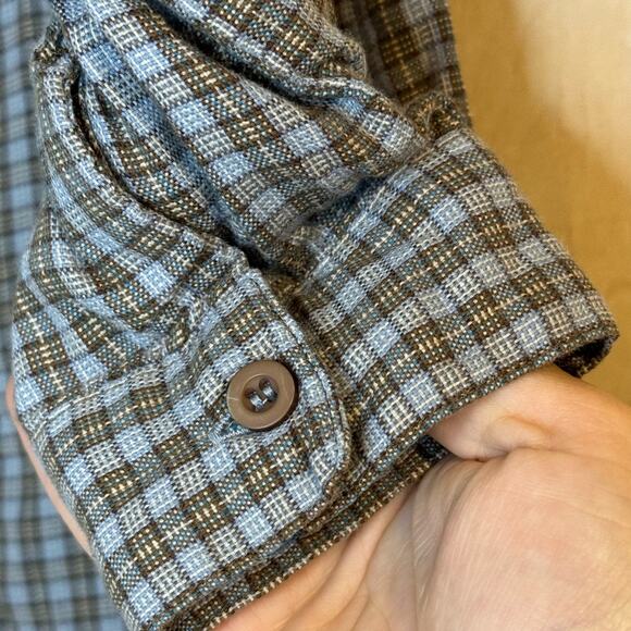 Tea Collection Boys Cotton Plaid Button Down size 4C - Picture 5 of 7